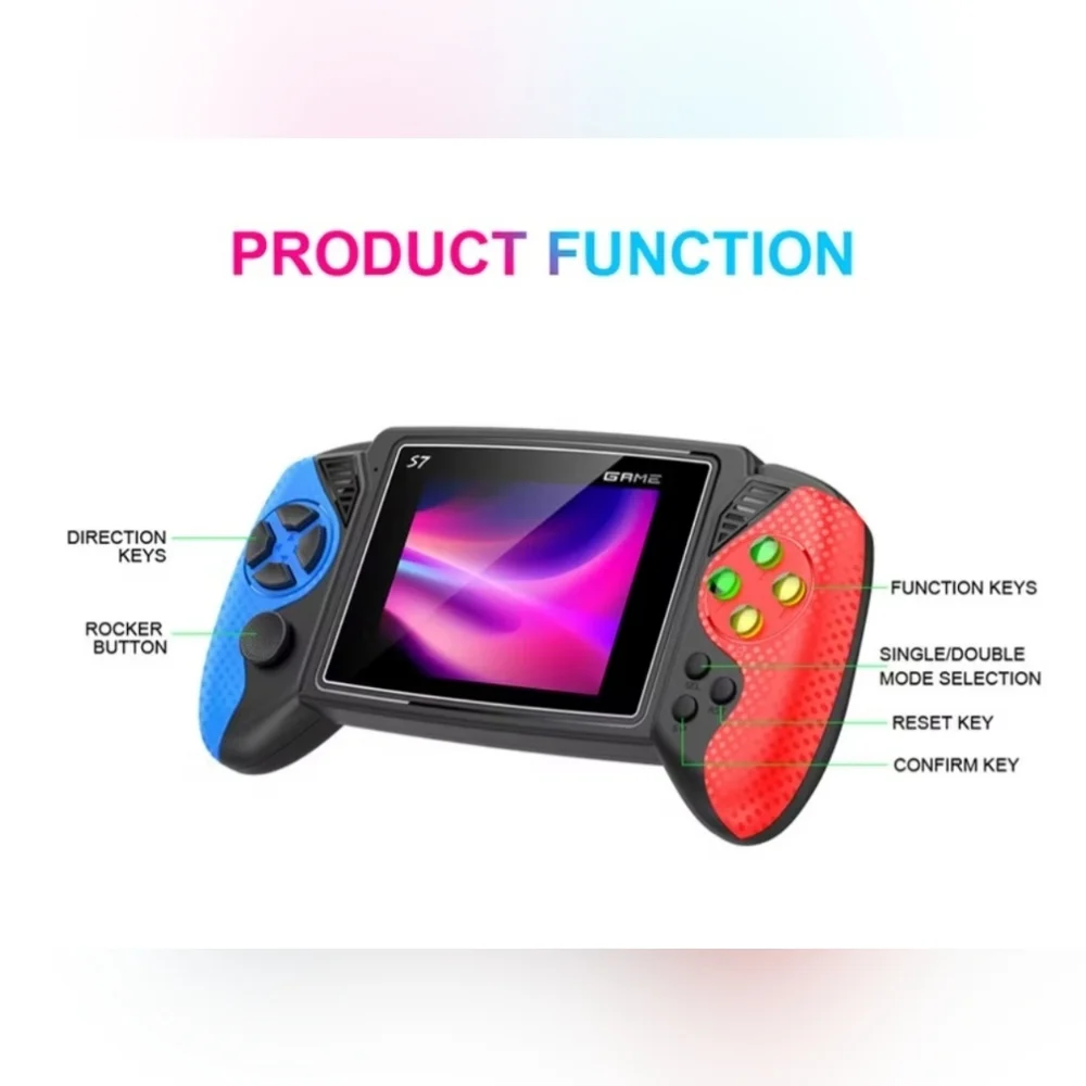 S7 Handheld Console Electronics Retro Classic Kids Adults Video Games System